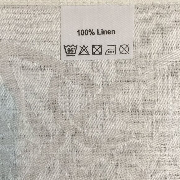 McCaw Allan Irish Collection 4 Linen Damask Napkins 18"x18" White - Picture 4 of 10